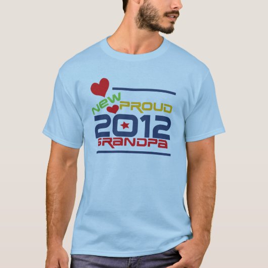 2012 Proud Grandpa T-shirts en cadeaus (Voorkant)