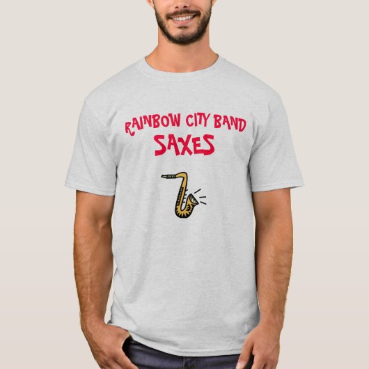 2012 Rainbow City Band Saxes Tshirt (Voorkant)
