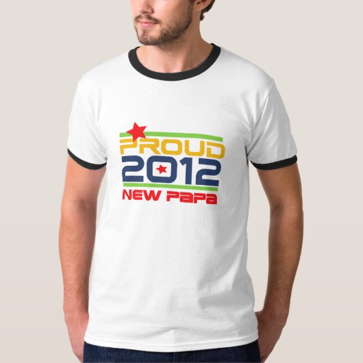 2012 Trots Nieuwe Papa T-shirts en geschenken (Voorkant)