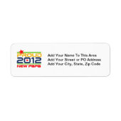 2012 Trots Nieuwe Papa T-shirts en geschenken Etiket (Voorkant)