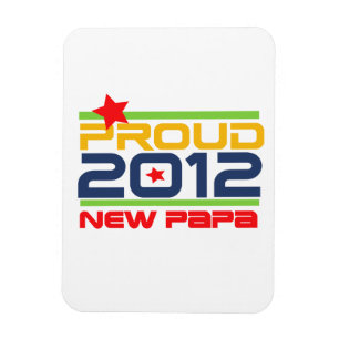 2012 Trots Nieuwe Papa T-shirts en geschenken Magneet