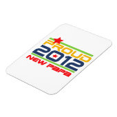 2012 Trots Nieuwe Papa T-shirts en geschenken Magneet (Linkerzijde)