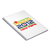 2012 Trots Nieuwe Papa T-shirts en geschenken Notitieboek (Rechterzijde)