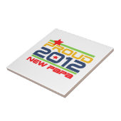 2012 Trots Nieuwe Papa T-shirts en geschenken Tegeltje (Zijkant)