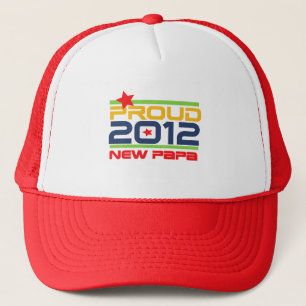 2012 Trots Nieuwe Papa T-shirts en geschenken Trucker Pet