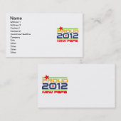 2012 Trots Nieuwe Papa T-shirts en geschenken Visitekaartje (Voorkant / Achterkant)