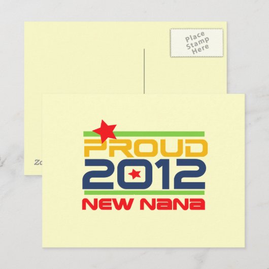 2012 trotse Nana T-shirts en Giften Briefkaart (Voorkant / Achterkant)
