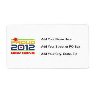 2012 trotse Nana T-shirts en Giften Etiket