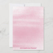 2012 Uitnodiging van de Trendy grunge roze graduat (Achterkant)