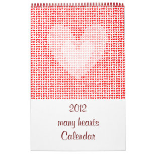 2012 veel hartenkalender kalender
