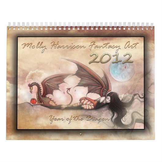 2012 Wandkalender Draken en feeën Kalender (Hoes)