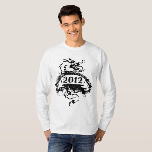 2012 - Zwarte draak,  - T-shirt (Voorkant volledig)