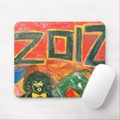2012 ZWARTE TREK MUISMAT (Met muis)
