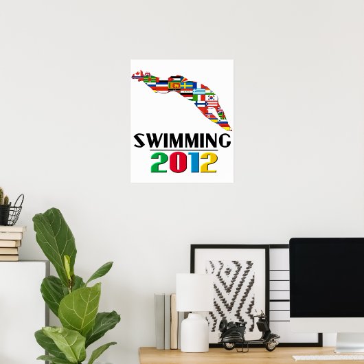 2012: Zwemmen Poster (Thuiskantoor)