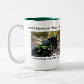 2012 ZX10R Voor wanneer je voorbij elke Gixxer rij Tweekleurige Koffiemok (Links)