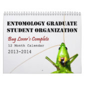 2013-2014 Bug Lover's 12-maandelijkse agenda - EGS Kalender (Hoes)