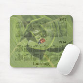 2013-2014 Ladybug Calendar Mousepad Muismat (Met muis)