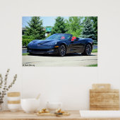 2013 60ste Jubileum C6 Corvette 427 cabriolet Poster (Keuken)