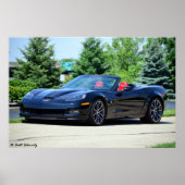 2013 60ste Jubileum C6 Corvette 427 cabriolet Poster (Voorkant)
