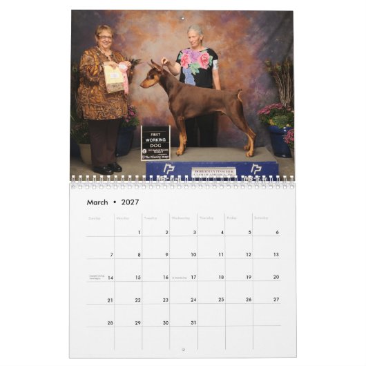 2013 Agenda van Doberman herzien november Kalender (Mar 2027)