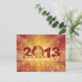 2013 Chinees Nieuwjaar Slang Briefkaart (Staand voorkant)