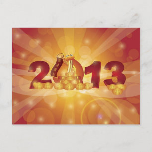 2013 Chinees Nieuwjaar Slang Briefkaart