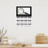 2013 Demotivationele wandkalender: microbeheer Poster (Keuken)