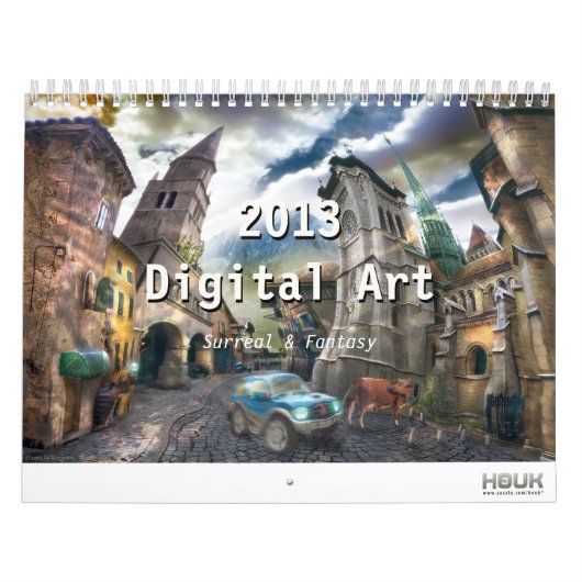 2013 Digitale surrealistische en fantastische kuns Kalender (Hoes)