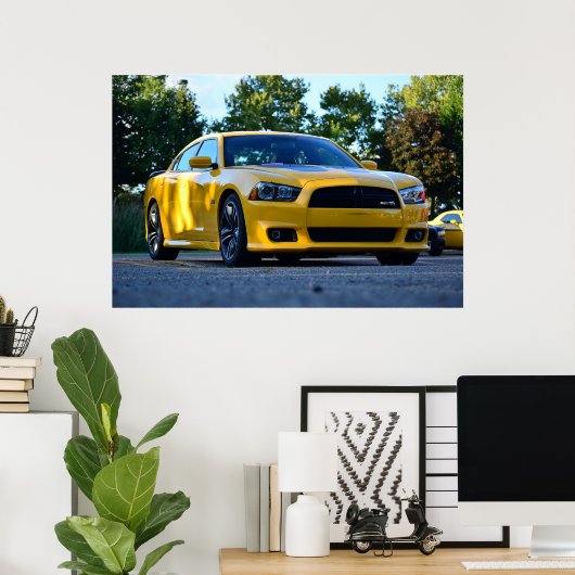 2013 Dodge Charger SRT8 Super Bee Poster (Thuiskantoor)