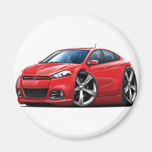 2013 Dodge Dart Red Car Magneet (Voorkant)