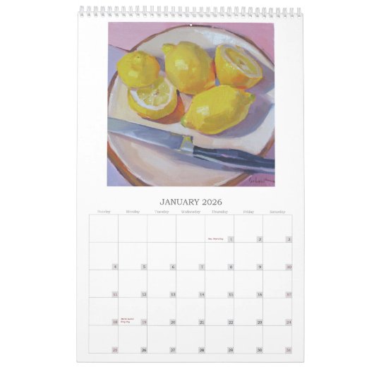 2013: Een kalender met schilderijen van Sarah Sedw (Jan 2026)