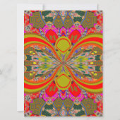 2013 Elegant Red Personalized Wedding Invitation Kaart (Achterkant)