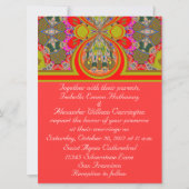 2013 Elegant Red Personalized Wedding Invitation Kaart (Voorkant)