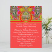 2013 Elegante Rode Persoonlijke Trouwkaart Kaart (Staand voorkant)