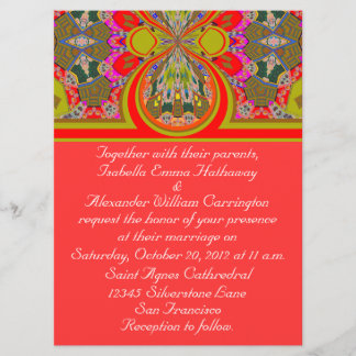 2013 Elegante Rode Persoonlijke Trouwkaart Kaart