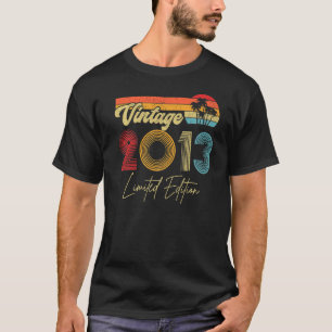 2013, gemaakt in 2013, 10e verjaardag, 10 jaar t-shirt