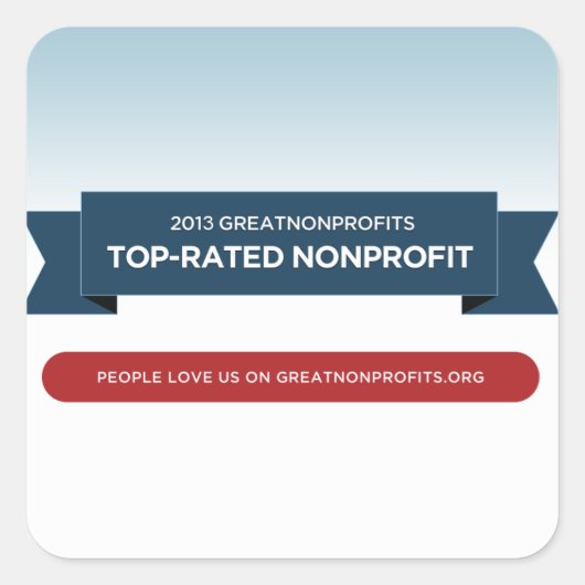 2013 GreatNonProfits Top-Rated Award Stickers (Voorkant)
