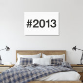 2013 Hashtag 12 Verjaardag Jubileum Canvas Afdruk (Insitu (Slaapkamer))