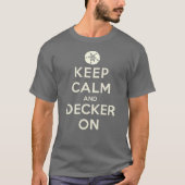 2013 Houd kalm en decker op het T-shirt van de dol (Voorkant)