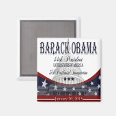 2013 Inaugurele Obama magneet (Voorkant / Achterkant)