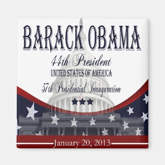 2013 Inaugurele Obama magneet (Voorkant)