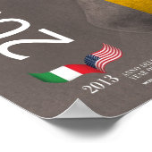 2013 Jaar van de Italiaanse cultuur in de Verenigd Poster (Hoek)