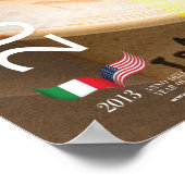 2013 Jaar van de Italiaanse cultuur Italië Voedsel Poster (Hoek)