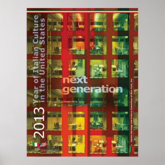 2013 Jaar van de Italiaanse cultuur Poster Italië