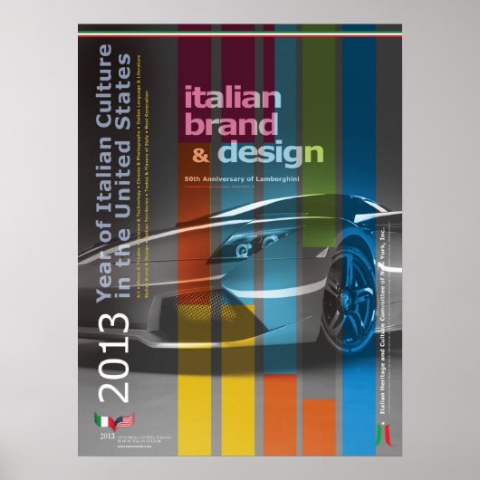 2013 Jaar van de Italiaanse cultuur — Poster van d (Voorkant)