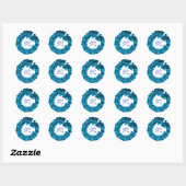 2013 Jaar van de waterslang Ronde Sticker (Vel)