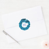 2013 Jaar van de waterslang Ronde Sticker (Envelop)