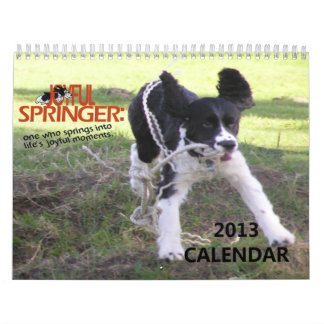 2013 Joyful Springer 12-maandenkalender Kalender