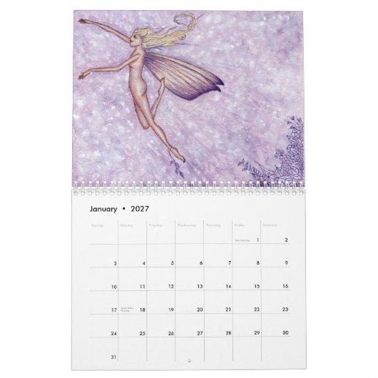 2013 Julia Cook Fantasy Calendar Kalender (Jan 2027)