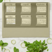 2013 kalender Bolts of Fabric Tea Kitchen dn Theedoek (Gevouwen)